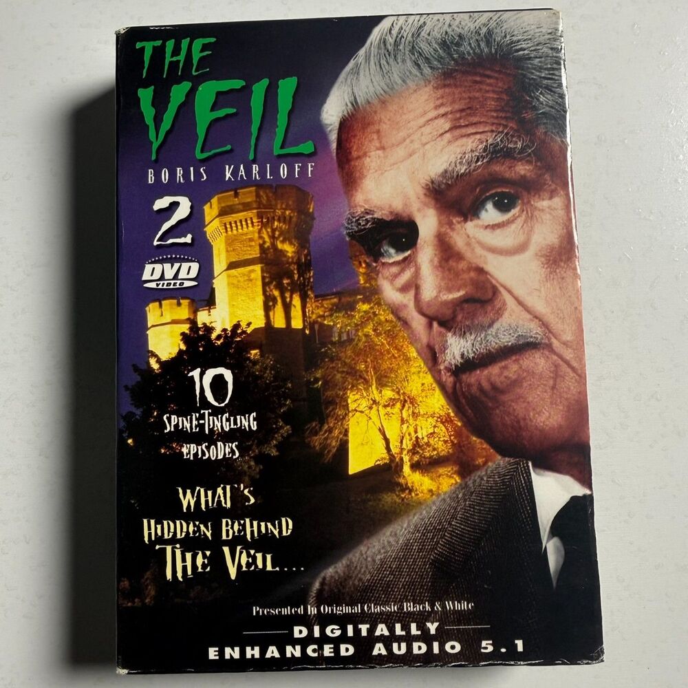 Boris Karloff The Veil 2 DVD Set 10 Episodes 2004 Platinum Horror TV Box Set